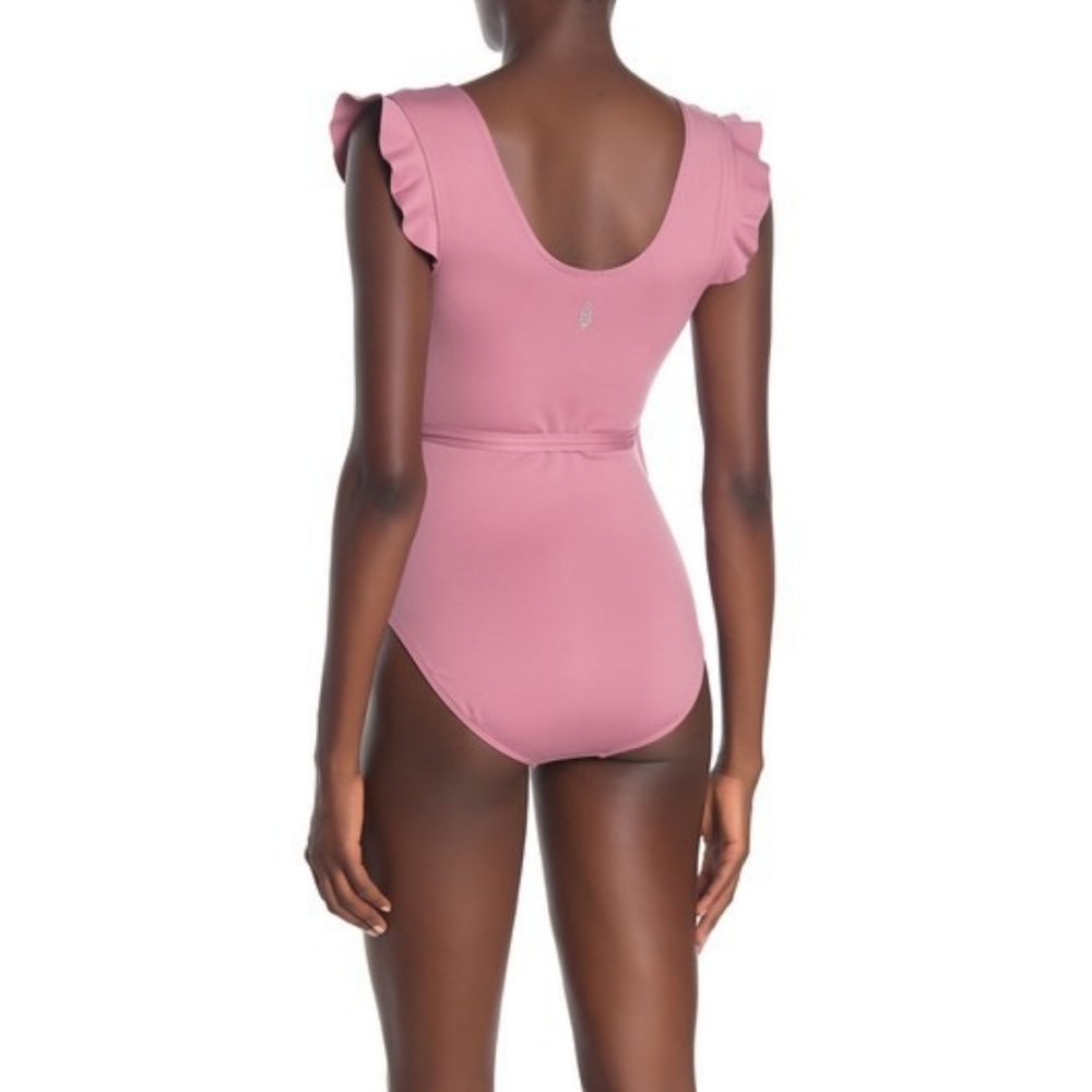 NEW Free People Movement Streamline Bodysuit Frosted Berry - Picture 3 of 11